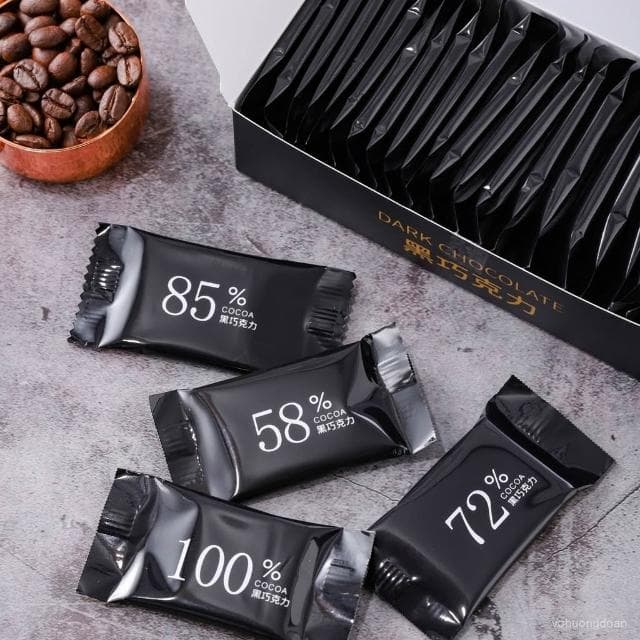 心心相印 【2盒免費+冰袋】可可脂黑巧克力0蔗糖健身燃減代餐健康零食