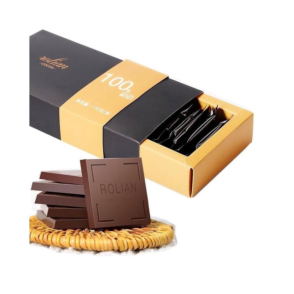 心心相印 黑巧克力純可可脂禮盒裝100% 無蔗糖木糖醇休閒零食批髮清倉代餐