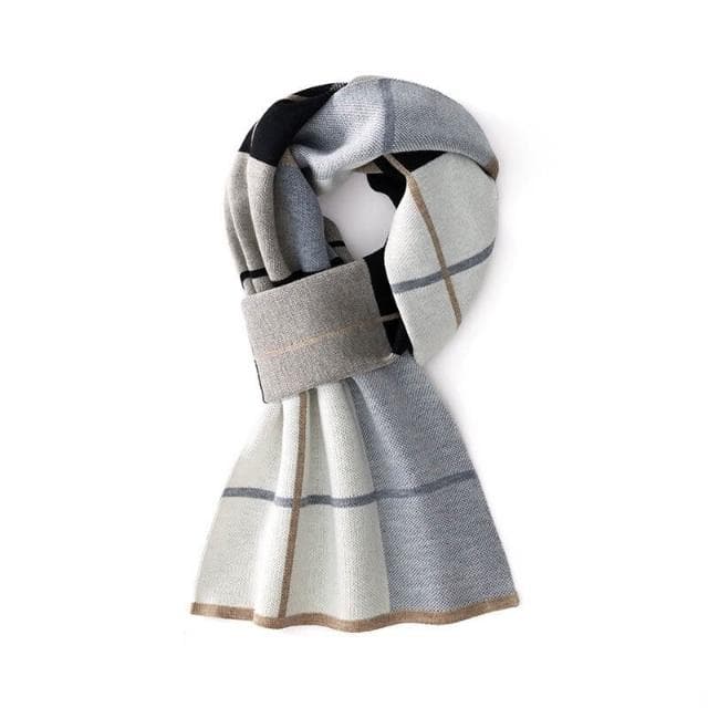 圍巾男桑蠶絲圍巾高級感秋冬季百搭保暖加厚真絲針織圍脖男士戶外防寒圍脖男士時尚保暖質感親膚圍巾圍脖防風圍脖披肩男士針織圍巾