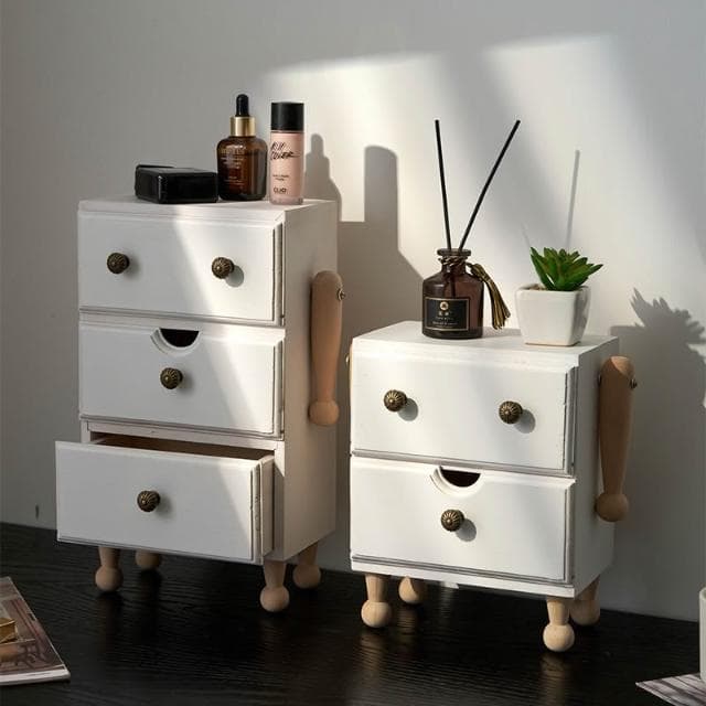 實木質機器人首飾盒收納盒項鏈化妝品新婚喬遷新居禮物儲物櫃