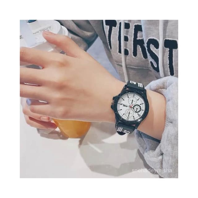 2025高顔值牌手錶男學生夜光情侶初高中生簡約小衆石高級感網紅