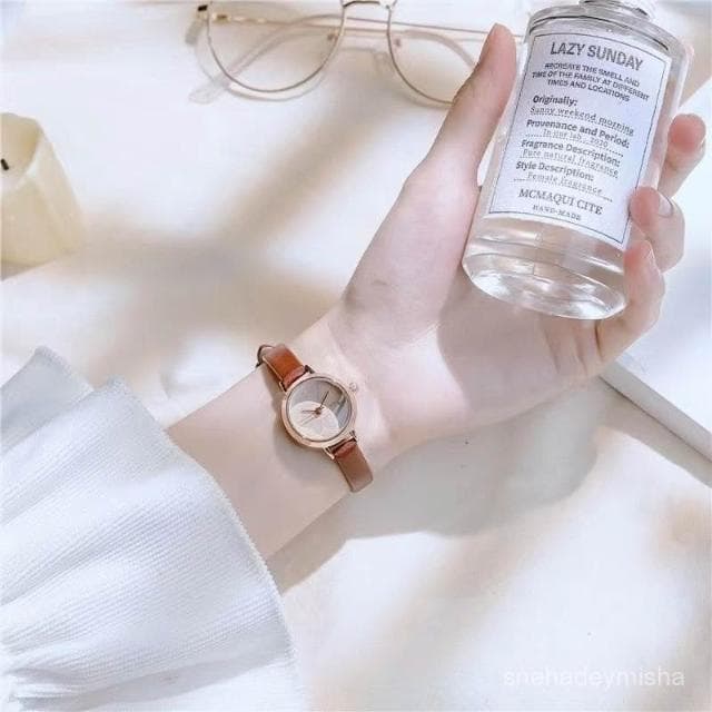 手錶女小清新正品小錶盤高級感小衆輕奢氣質細帶精緻女士石英錶