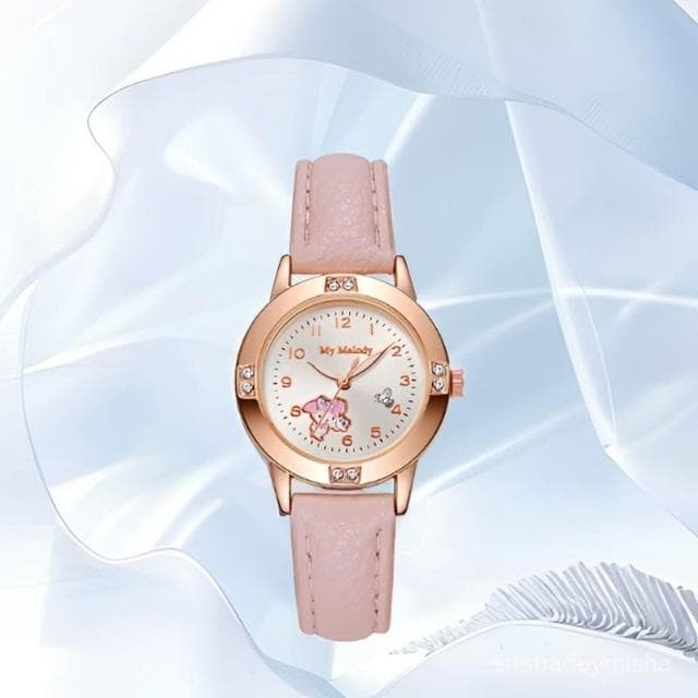 曉君精選 高顔值百搭ins少女卡通可愛學生手錶靜音爆款高級公務員考試專用