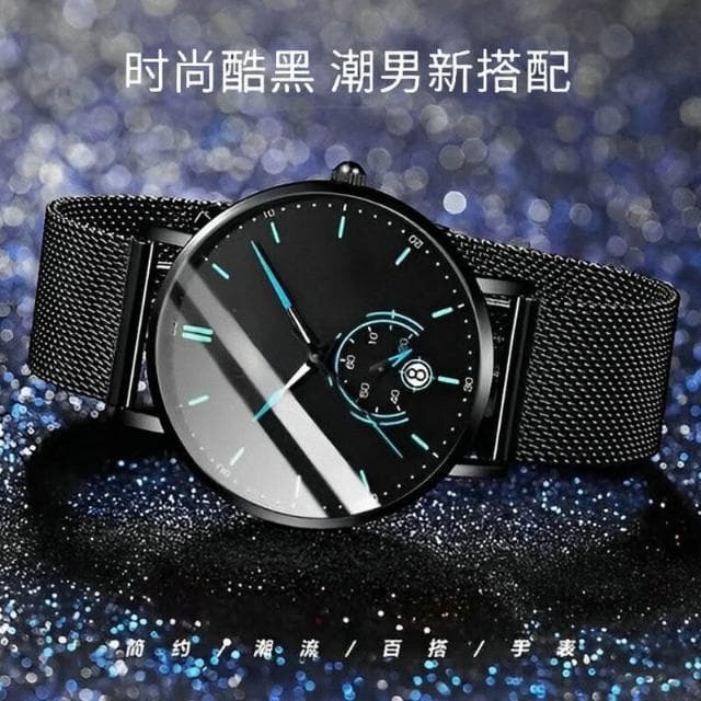 手錶男2025新款防水男生機械錶送男朋友國高中生考試電子錶青少年高顏值全自動男錶簡約高級感精工錶男士爸爸商務風石英錶