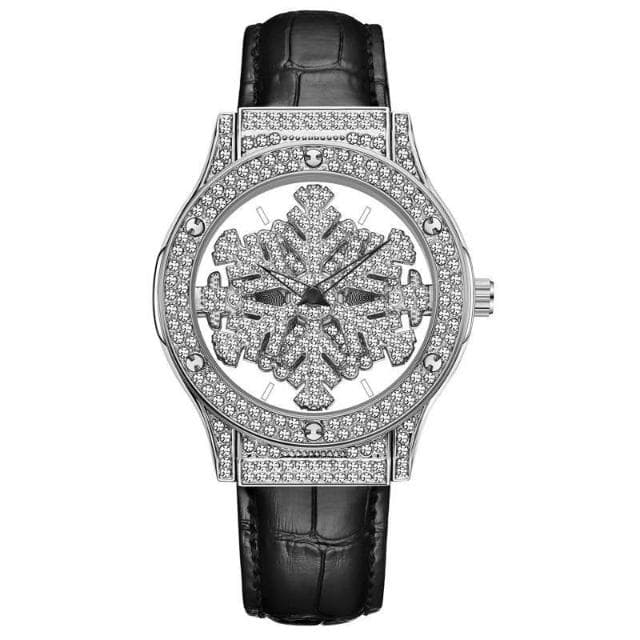 曉君精選 七夕情人節禮物送女友奢華滿天星手錶女款輕奢小衆鏤空旋轉石英錶