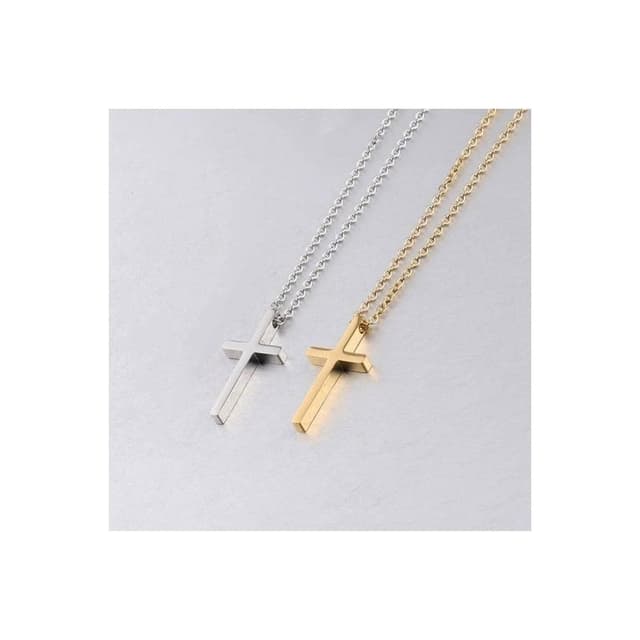 【經典款 醫療鋼十字架項鍊】  基督教 福音禮品 受洗禮物 生日 聖誕節 禮物 耶穌 搬家喬遷 聖經故事 恩典之約禮物店