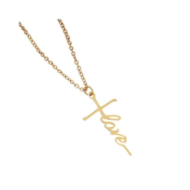 【愛的記號】不鏽鋼項鍊 基督教 福音禮品 受洗禮物 生日 聖誕節 禮物 耶穌 搬家喬遷 聖經故事 恩典之約禮物店