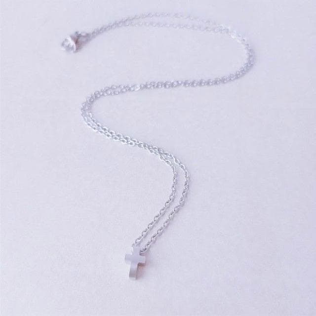 【迷你款 醫療鋼十字架項鍊】基督教 福音禮品 受洗禮物 生日 聖誕節 禮物 耶穌 搬家喬遷 聖經故事 恩典之約禮物店