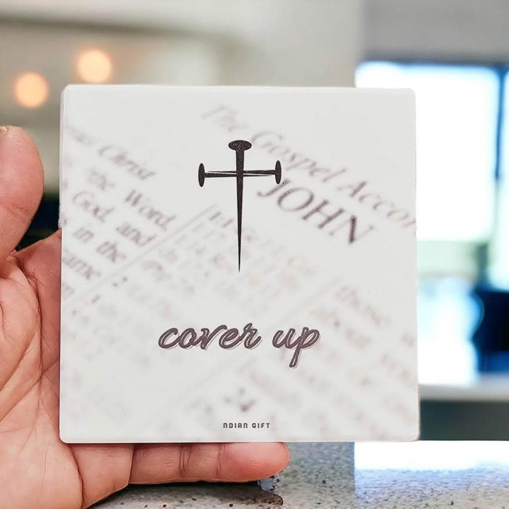  【cover up】杯墊基督教 福音禮品 受洗禮物 生日 聖誕節 禮物 耶穌 搬家喬遷 聖經故事 恩典之約禮物店