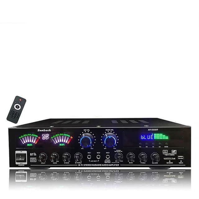 R.H獵戰 555BT家用藍牙功放機 大功率K歌音響 HIFI重低音設備