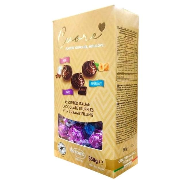 【Witor's】義大利綜合含餡巧克力 550公克 (黑巧克力 牛奶巧克力 榛果巧克力)