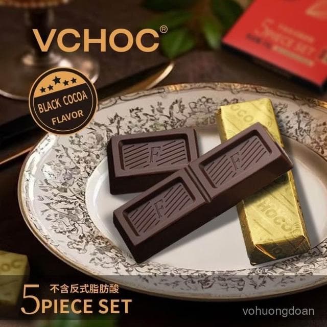 心心相印 VCHOC醇黑可可牛奶巧克力喜糖果送女友節日禮物網紅休閒零食批髮