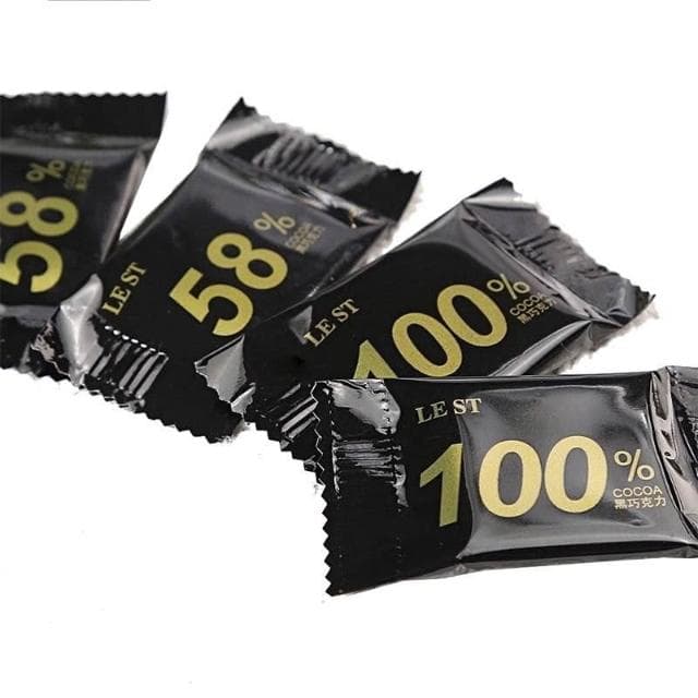 心心相印 黑巧克力純可可脂禮盒裝100% 無蔗糖木糖醇休閒零食批髮清倉代餐