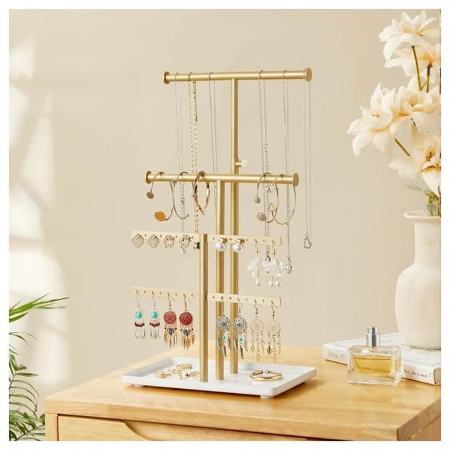 比比優 新款金屬多層收納架展示架飾品項鏈貨架耳飾多層可拆卸