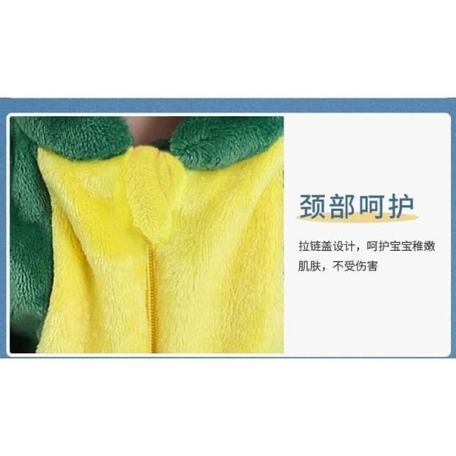 嬰兒連體衣春秋款法蘭絨加厚保暖衣服可愛超萌外出服動物睡衣爬服