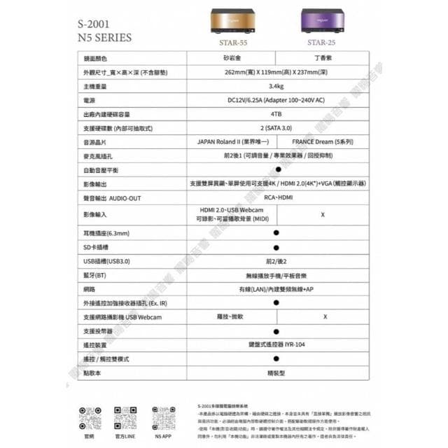 【音圓】曜暘 音圓 STAR-55智慧電腦伴唱機‼️個人錄音錄影 WIFI 藍芽APP含觸控螢幕雙屏異顯同顯/音響設備