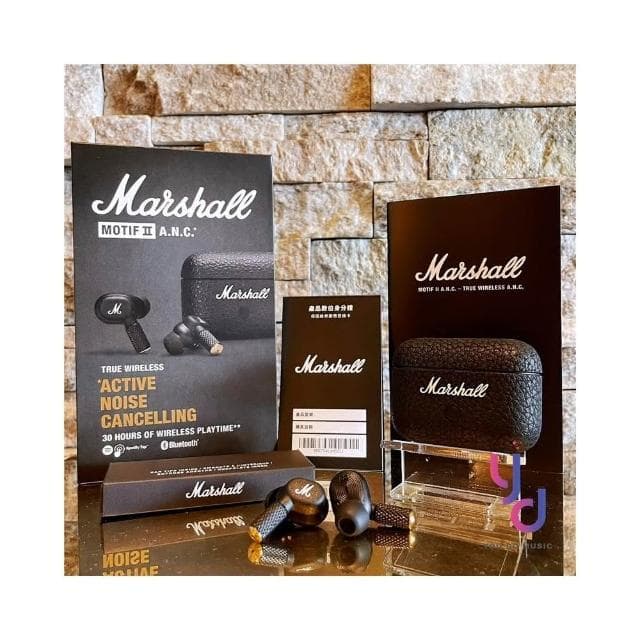 【Marshall】Marshall Motif II ANC 真無線 藍芽 耳機 主動降造 台灣 公司貨 一年半保固