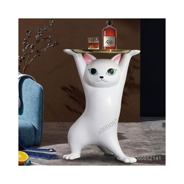 沙鵰妖嬈貓託盤 大號裝飾擺件 新傢喬遷禮物