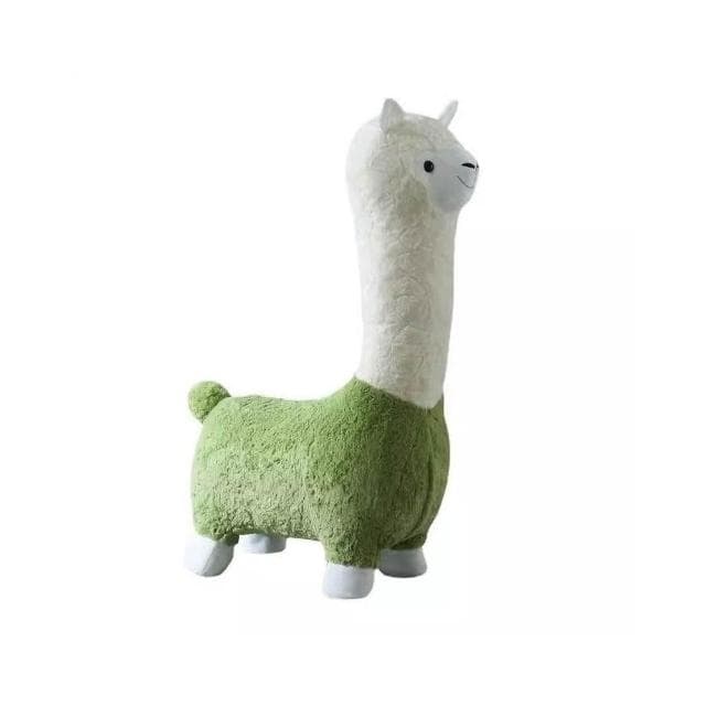 網紅創意大號羊駝凳子客廳落地擺件毛絨動物座椅搬家禮物喬遷新居 PJJY