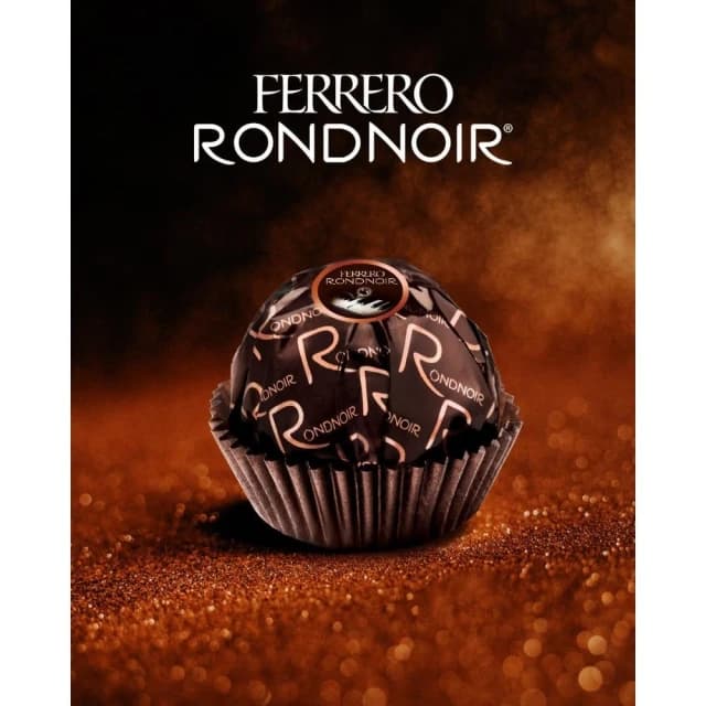 【CHARA 微百貨】義大利 FERRERO RONDNOIR 黑巧克力 金莎-14顆/盒 朗莎 黑金莎 朗莎