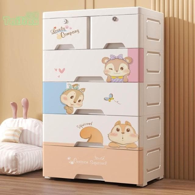 加厚塑膠抽屜式收納櫃 寶寶衣櫃 嬰兒童整理箱 玩具多層五斗置物櫃子 抽屜櫃 五斗櫃 展示櫃 玩具櫃 雜物櫃 櫥櫃 架子