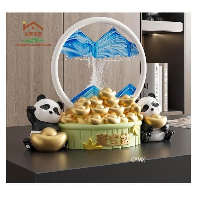 台灣熱賣/高品質  招財貓 客廳裝飾 招財擺飾 流沙畫 入厝禮物 喬遷禮品 玄關擺件  電視櫃擺件 玄關裝飾品 家居飾品