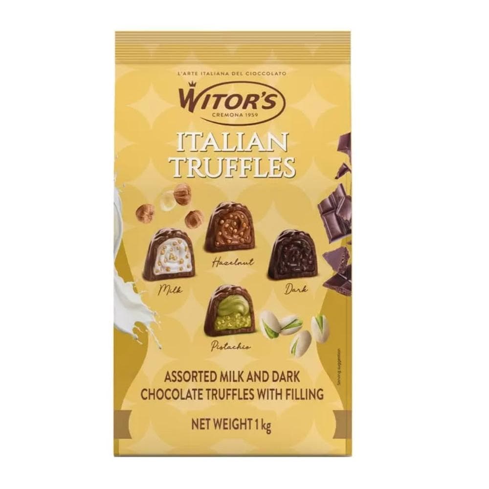 【美式賣場】Witor's 綜合含餡松露造型巧克力 1公斤#246280