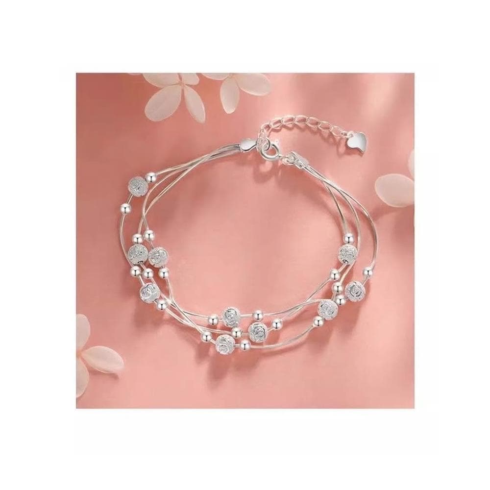 999純銀三生三世足銀手鏈送女朋友ins百搭小眾