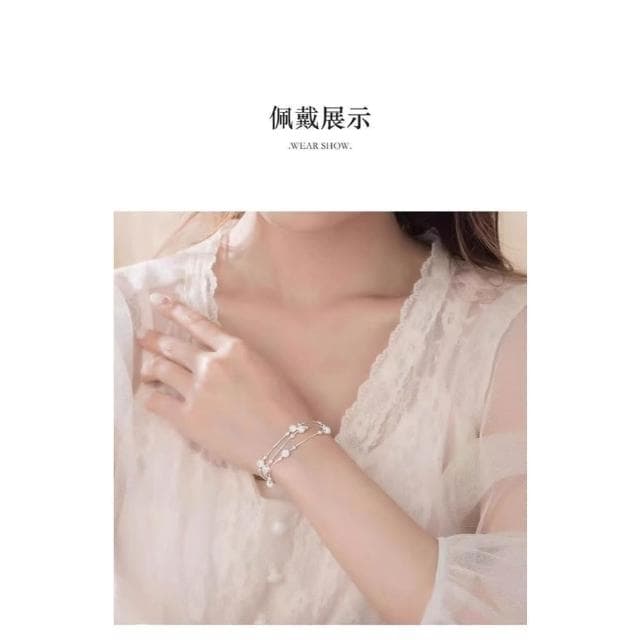 999純銀三生三世足銀手鏈送女朋友ins百搭小眾