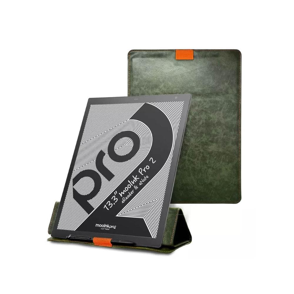 Readmoo讀墨 13.3 吋折疊皮套-棕/遠山綠