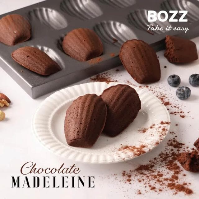 【BOZZ 包仔仔】[創新研發阻糖配方] 燕麥瑪德蓮 巧克力(6入/盒) BOZZ 包仔仔