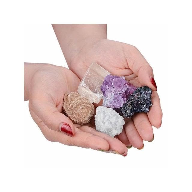 念念不忘水晶專賣 5種水晶原礦套裝 礦石禮盒套裝 礦石教學器材 擴香石 水晶擴香 水晶香薰石 水晶