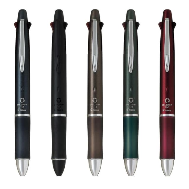 【PILOT 百樂】Dr.Grip 0.5 健握 4+1 多功能筆 金屬色系 PBKHDF-1SEF-A 多色筆 送禮 交換禮物