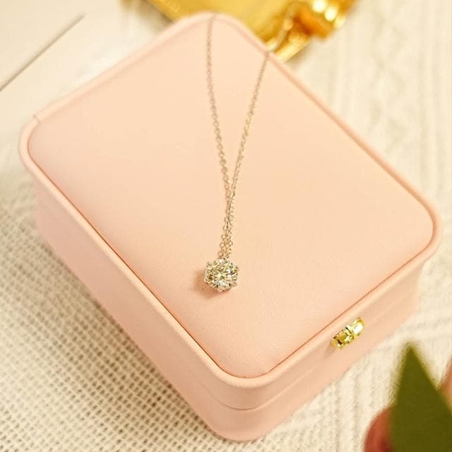 【MoonDy】50分-5克拉莫桑鑽項鍊(多款任選) 女生項鍊 莫桑鑽 項鍊 純銀項鍊 百搭吊墜 小眾珠寶 伴娘禮物 不易過敏 生日禮物