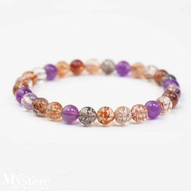 【my stere 我的時尚秘境】天然超七貔貅水晶手鍊 五路財神 全能轉運 招財手鍊 咬錢水晶