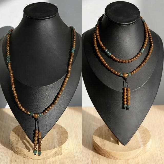 【Paiya 派亞】5MM一線沉香翡翠A貨彈力繩4圈手串手鍊可當項鍊毛衣鍊