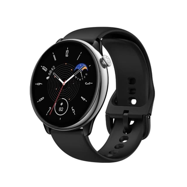 【Amazfit 華米】GTR mini 曜石黑 43mm 極輕不銹鋼健康智慧手錶運動/定位/心率/血氧/睡眠/智慧型手錶