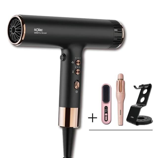 【SOLAC】搭贈組｜國際電壓高速負離子吹風機 SD-1000 Pro (全新大升級 出國旅遊 SD1000_Kimi極美職人推薦)