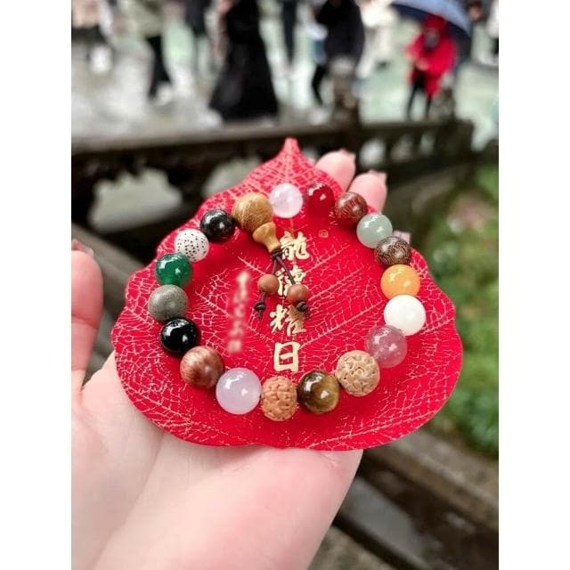 杭州靈隱四代十八籽手串菩提多寶景區 龍德耀日 寺廟同款 18籽檀香手鍊 化煞 招財 祈福 手鏈