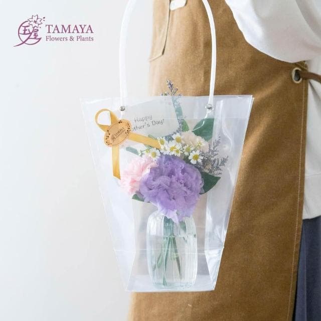 玉屋TAMAYA 紛花 | 紫露華瓶中花(鮮花 開幕升遷 發表會 生日祝賀 告白 紀念日 畢業祝福 母親節)