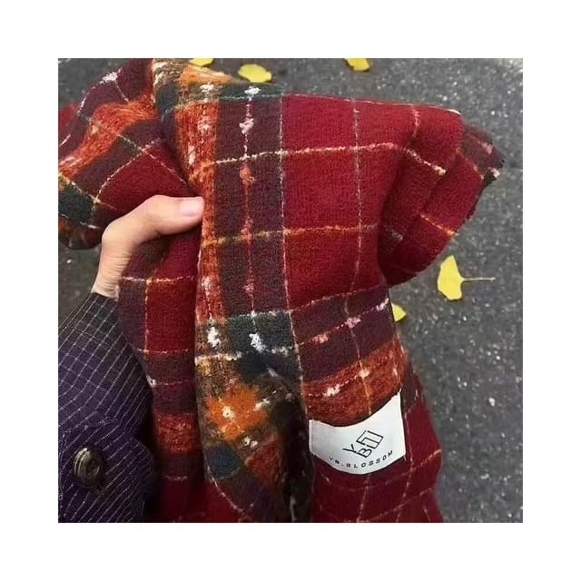 圍巾女滿目星河圍巾女冬季高級感百搭格子仿羊絨圍巾披肩加厚圍脖保暖披肩圍巾質感圍巾冷氣披肩空調百搭保暖圍脖防風圍脖韓版圍巾