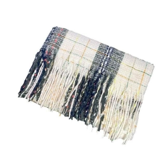 圍巾女滿目星河圍巾女冬季高級感百搭格子仿羊絨圍巾披肩加厚圍脖保暖披肩圍巾質感圍巾冷氣披肩空調百搭保暖圍脖防風圍脖韓版圍巾