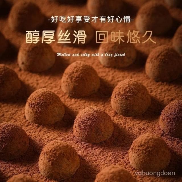 心心相印 【整箱300顆】鬆露形巧克力黑鬆露網紅爆款送禮零食整箱批髮5顆