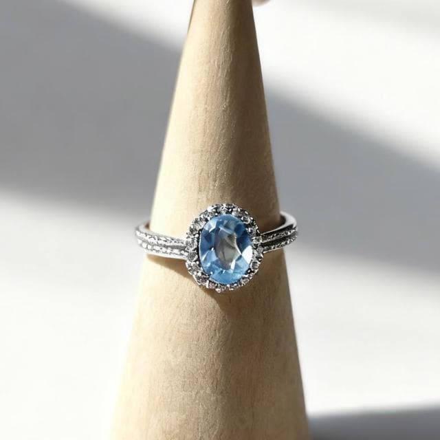 【Paiya 派亞】倫敦藍海藍托帞石手鍊S925戒指耳釘S925耳針