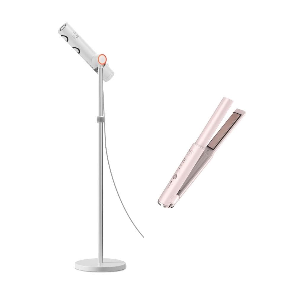 【meekee】【官方直營 現貨】新‧小嵐 立式高速吹風機Plus｜贈無線離子夾 負離子速乾 無線遙控 解放雙手(MK-DRYER-8)