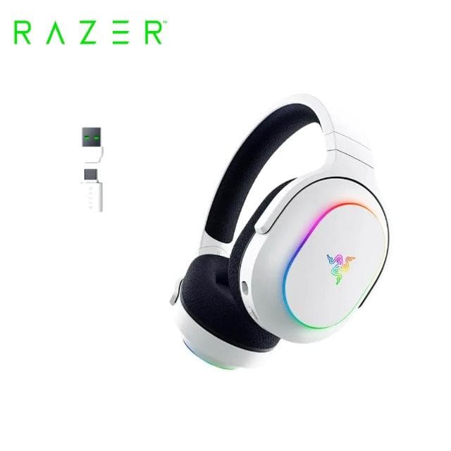 【Razer 雷蛇】Barracuda X Chroma 梭魚無線耳機 X 幻彩版 白色