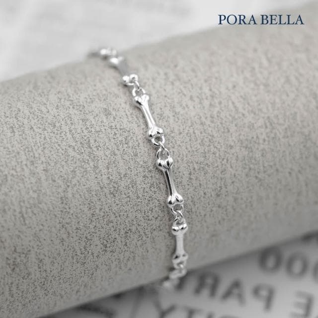 【Porabella】925純銀手鍊 幸運手鏈 狗骨頭小眾設計款純銀手鍊 情人節禮物 告白 銀飾 Bracelets