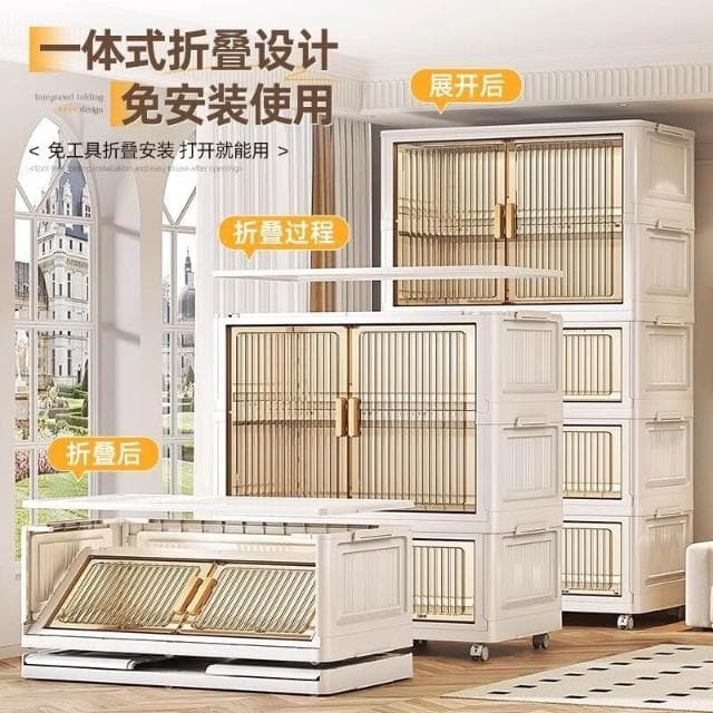 免安裝兒童衣櫃寶寶嬰兒衣服掛衣式收納櫃家用臥室簡易衣櫃儲物櫃