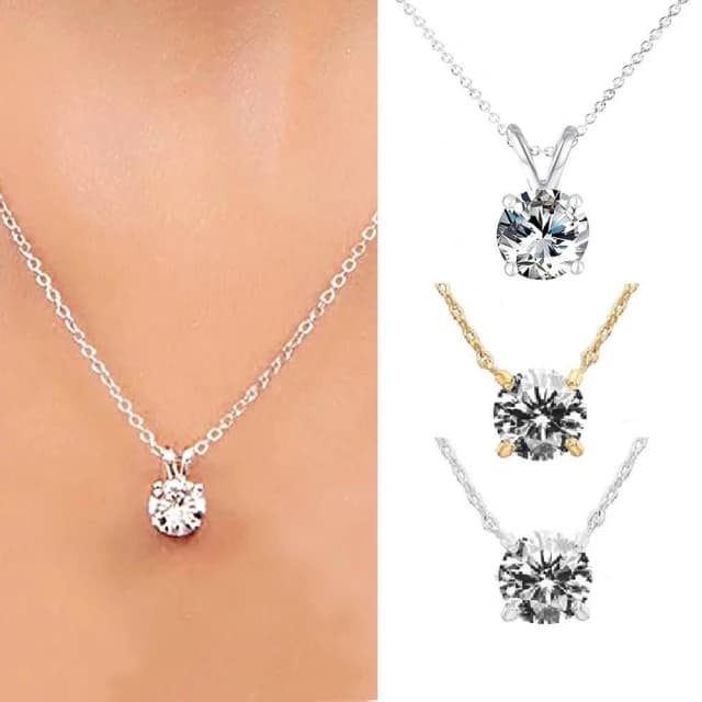 【CReAM】多款純銀施華洛世奇頂級切工水晶鋯石女項鍊(生日 禮物 送禮 禮盒)