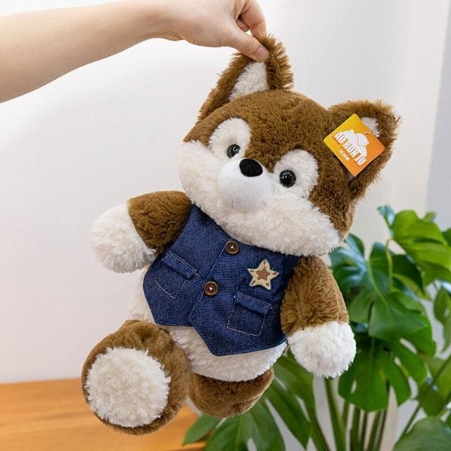 森林跑跑小狐貍玩偶可愛大灰狼毛絨公仔女孩睡覺抱枕娃娃生日禮物